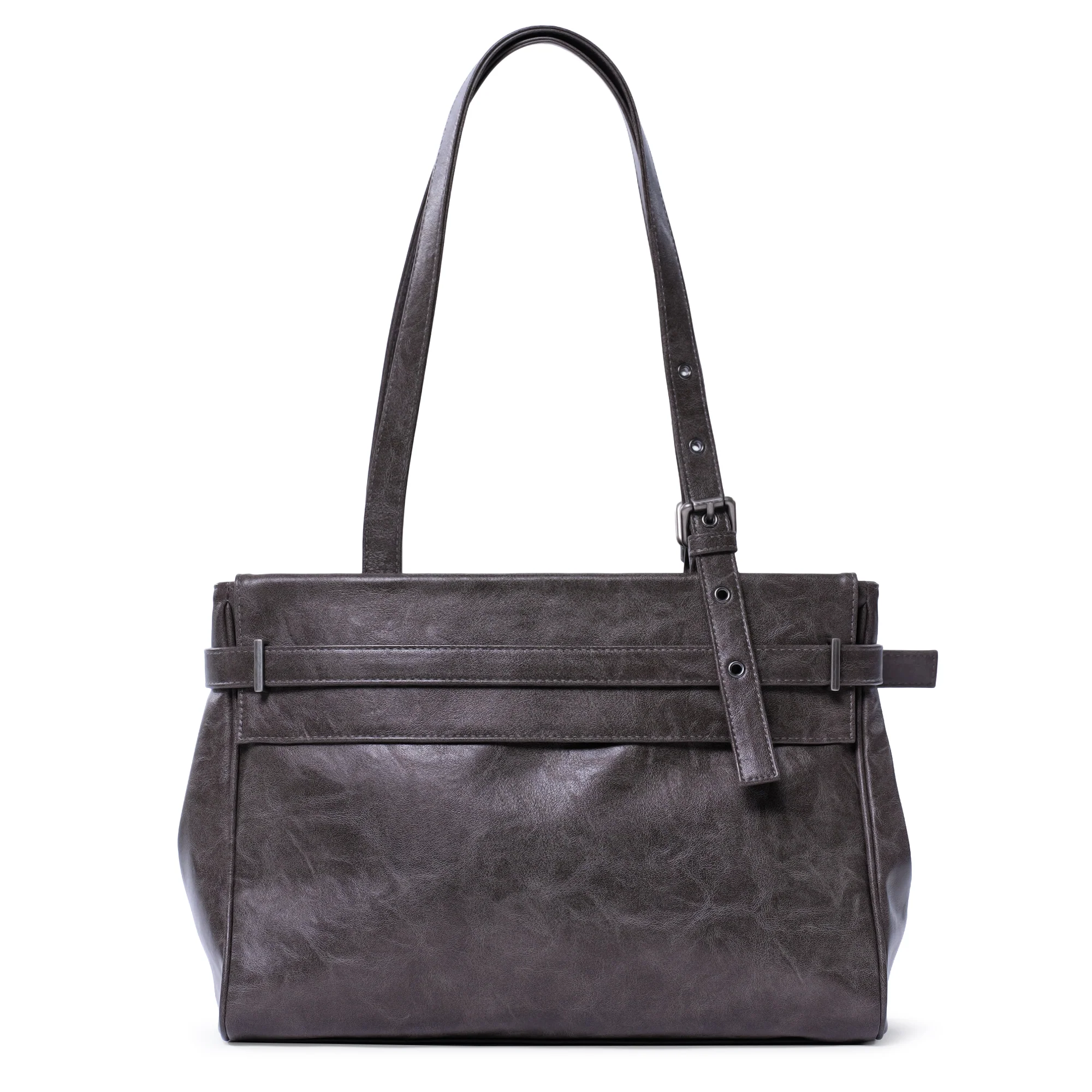 belt flap bag M baked gray - Image 4