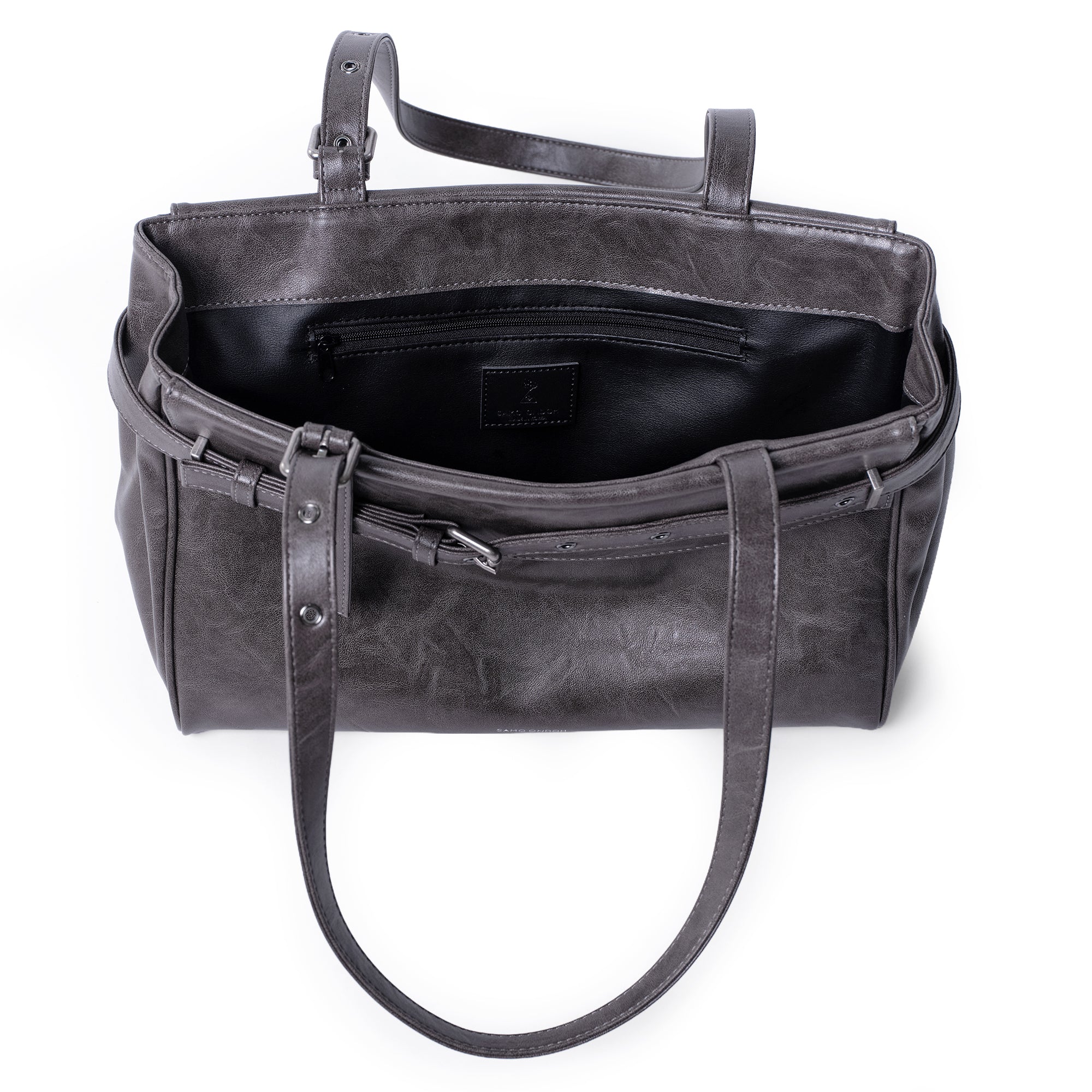 belt flap bag M baked gray - Image 5