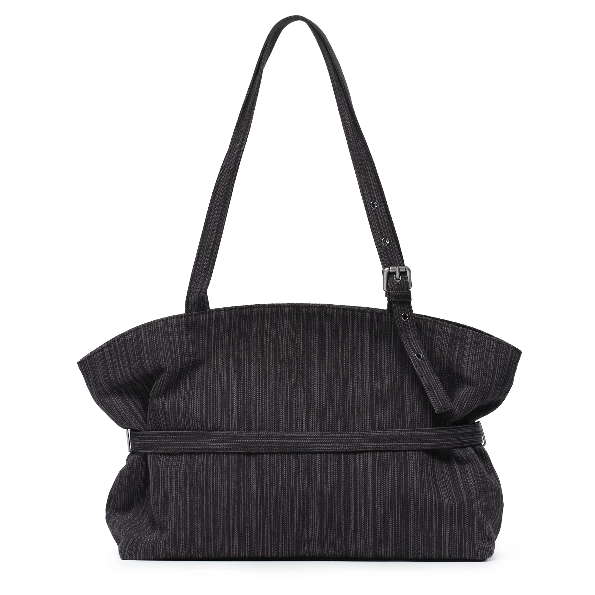 le belt bag L stripe black - Image 3