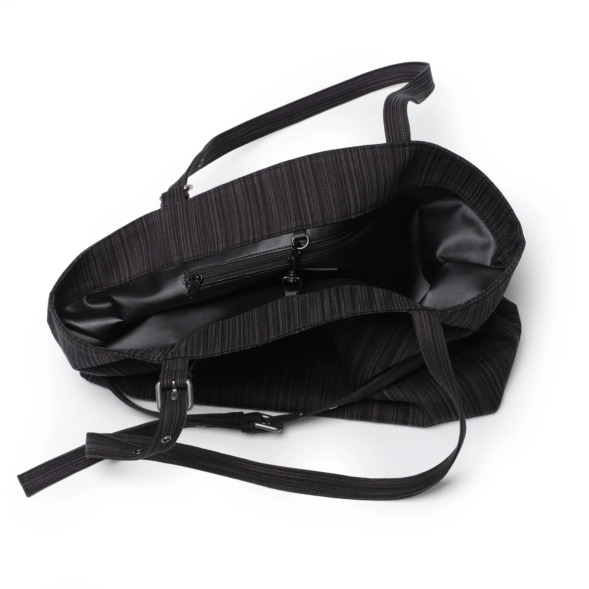 le belt bag L stripe black - Image 4