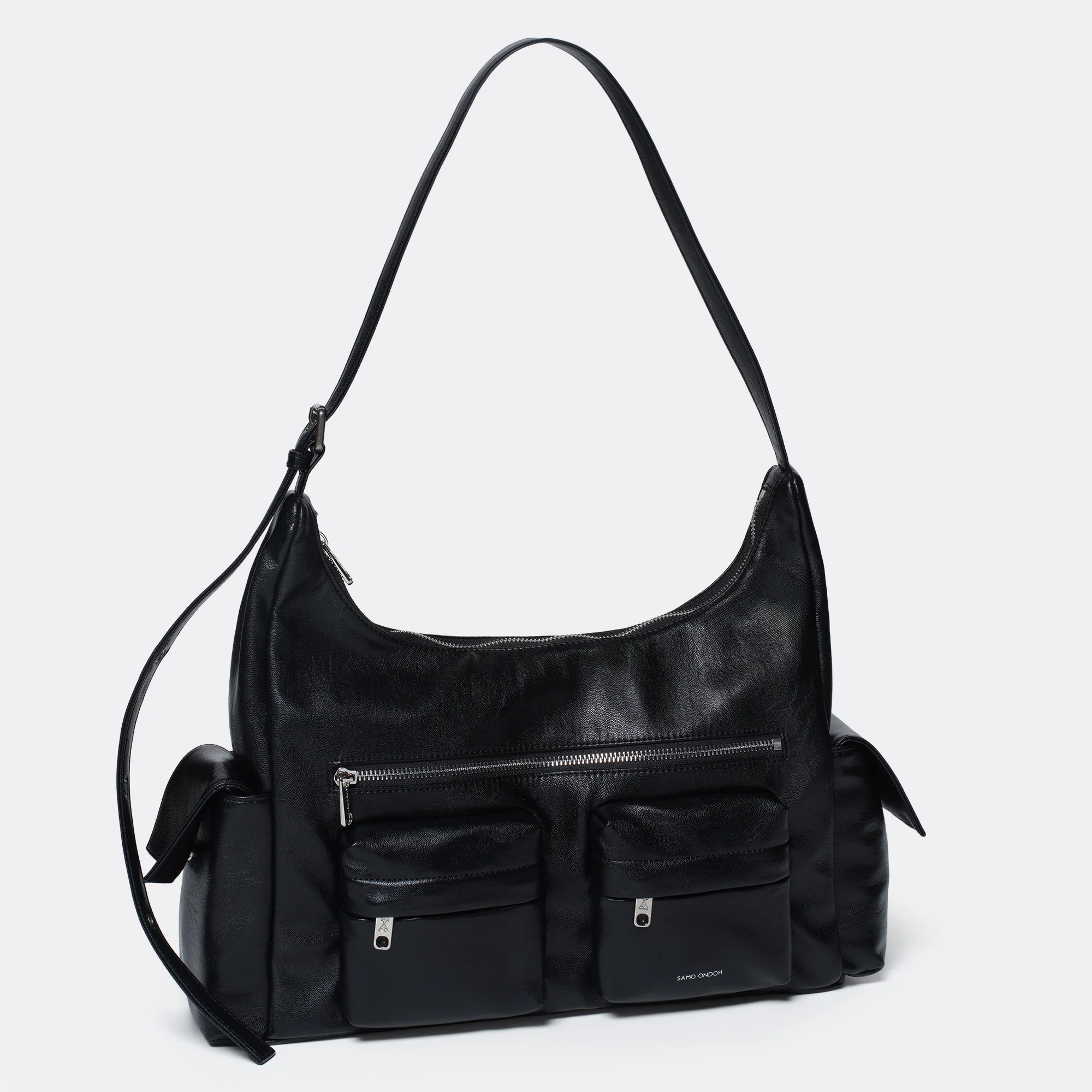 pocket mug bag L nappa black - Image 3