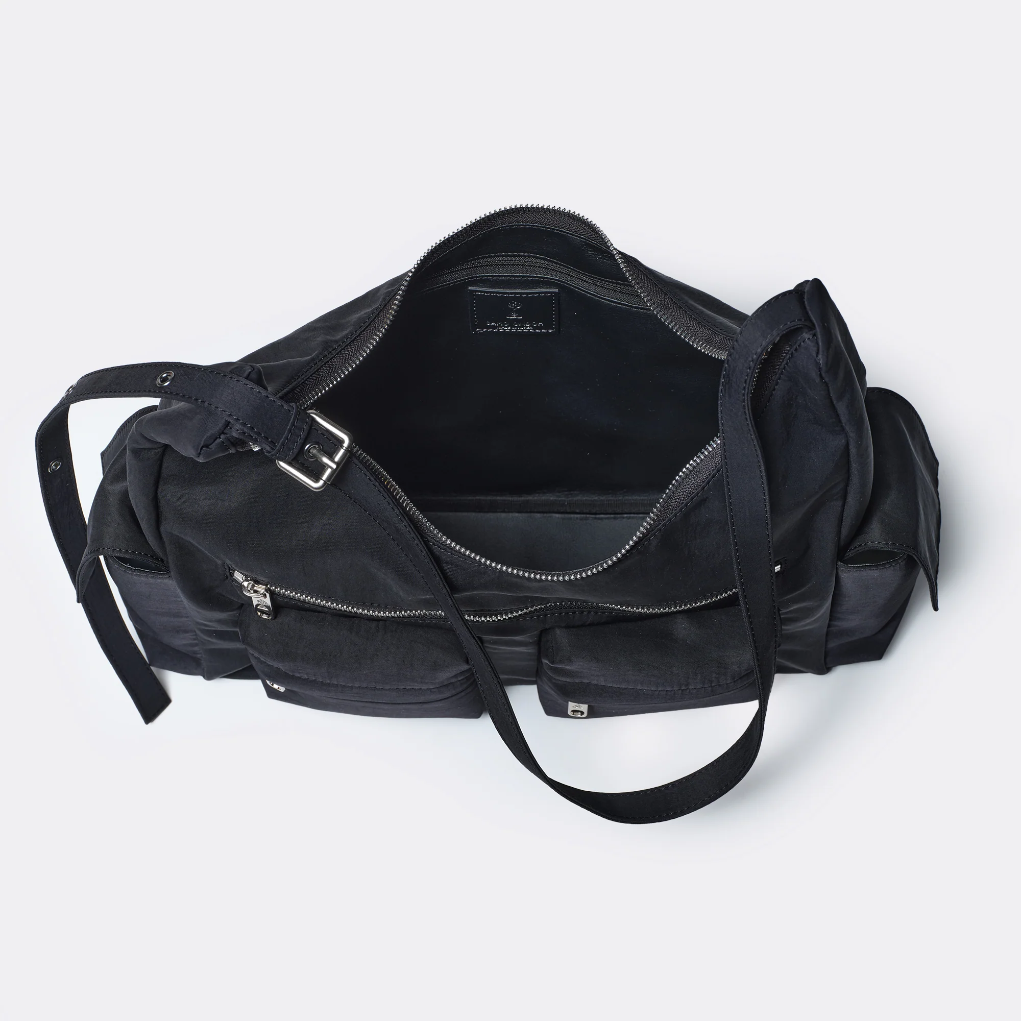 pocket mug bag L nylon black - Image 5