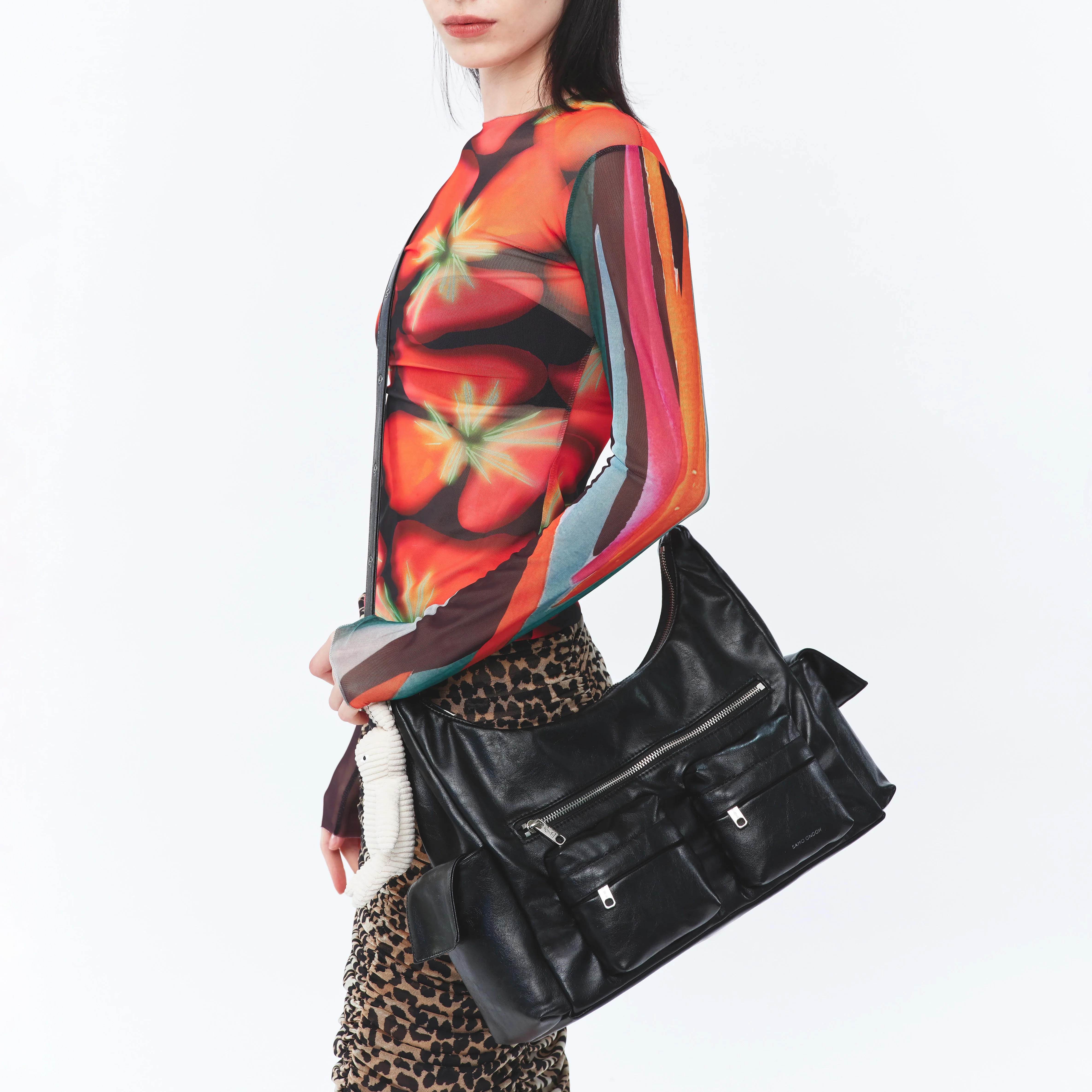 pocket mug bag L veg black - Image 3