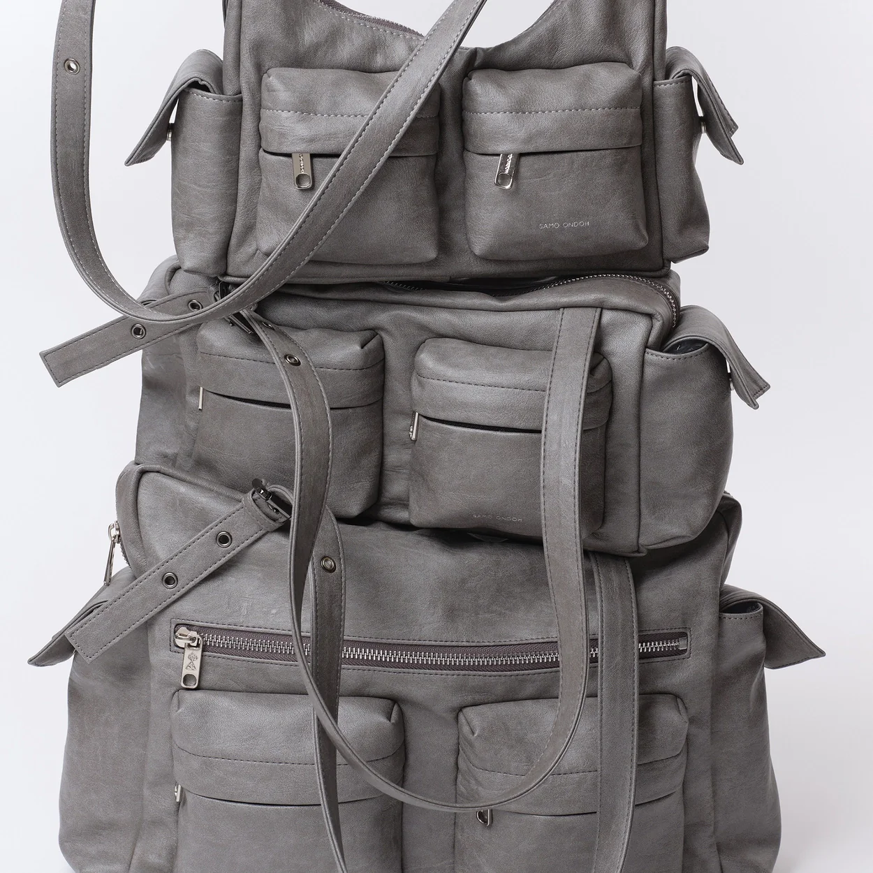 pocket mug bag M brushed gray - Image 6