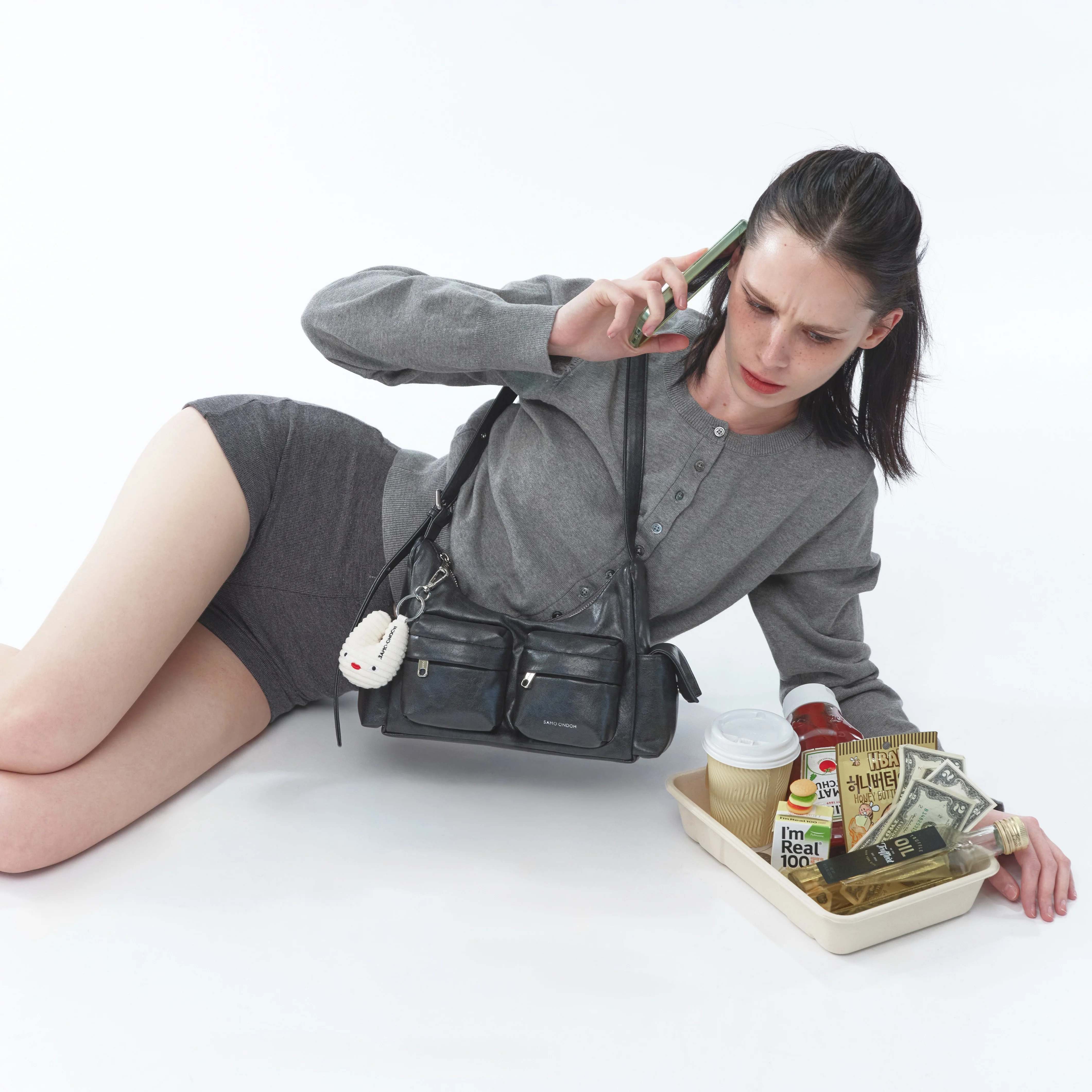 pocket mug bag M veg charcoal - Image 5