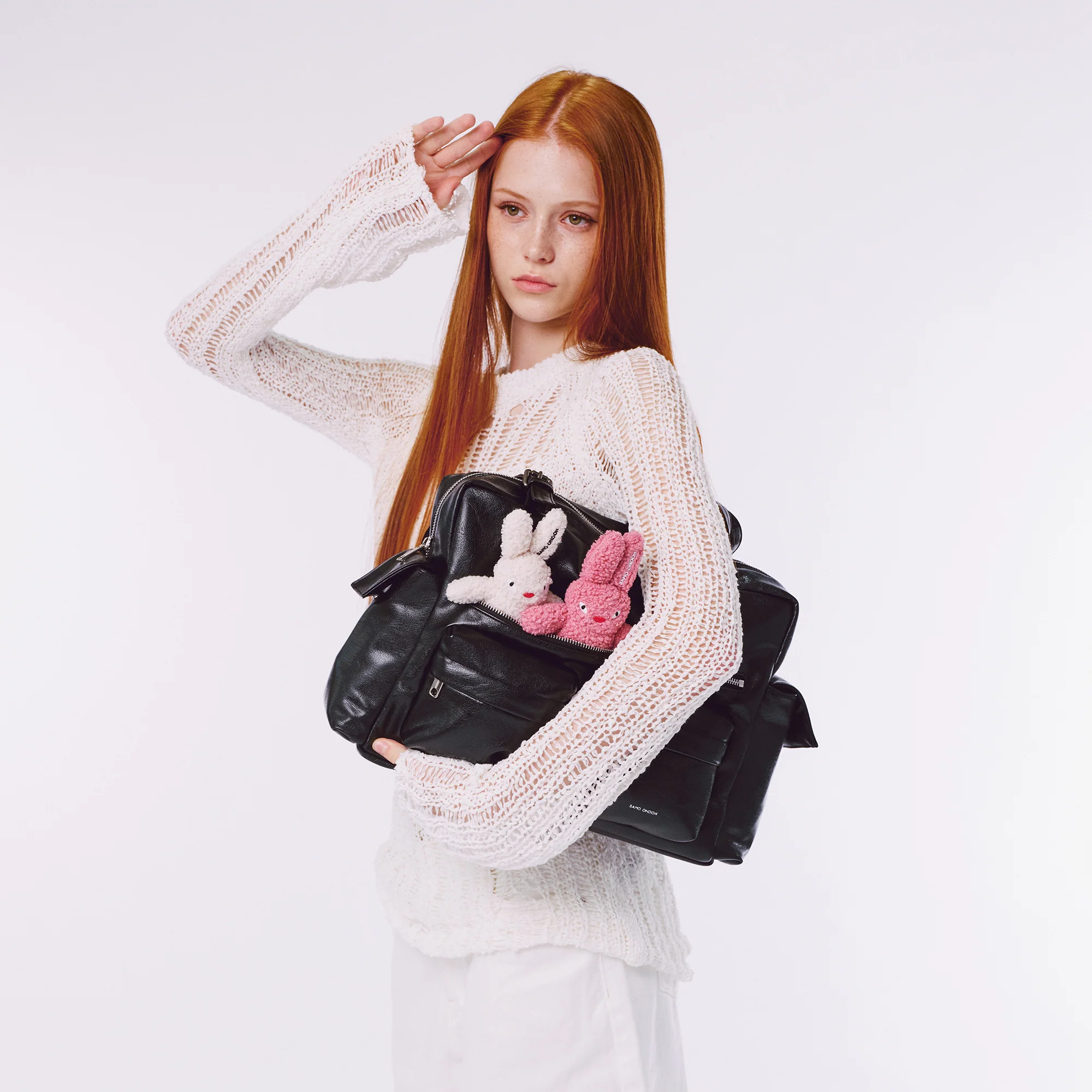 pocket utility bag L goat black - Image 5