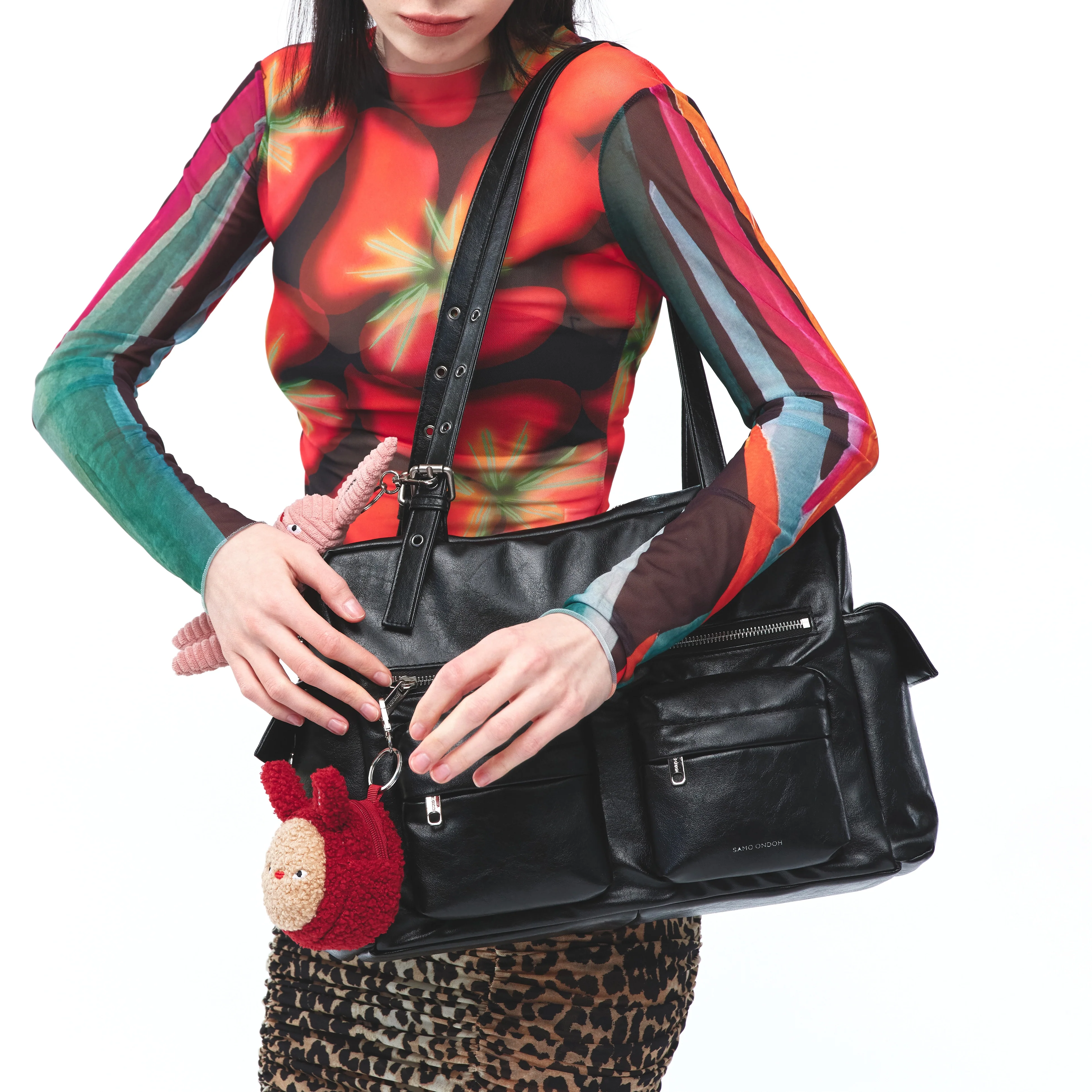 pocket utility bag L veg black - Image 3