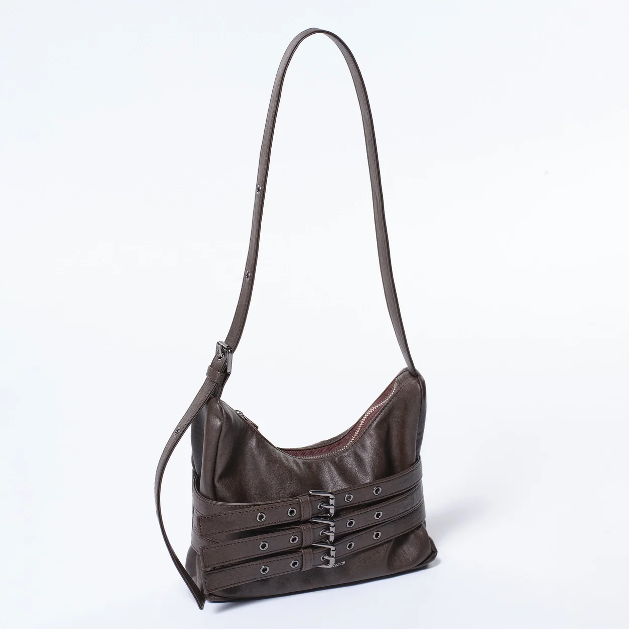 trio belt mug bag M brushed chocolate - Image 3