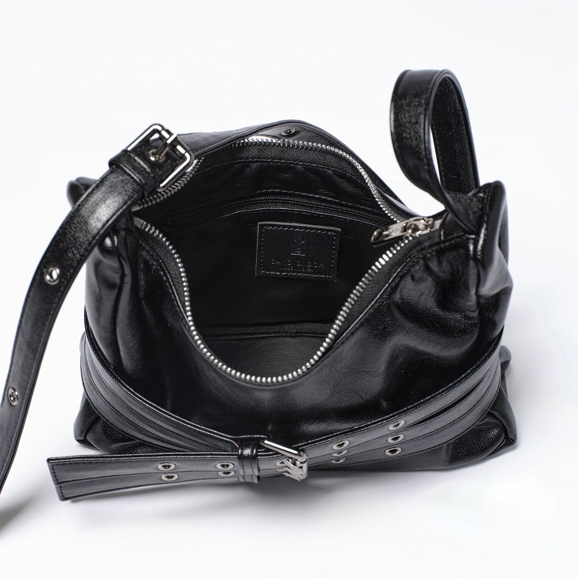 trio belt mug bag M goat black - Image 4