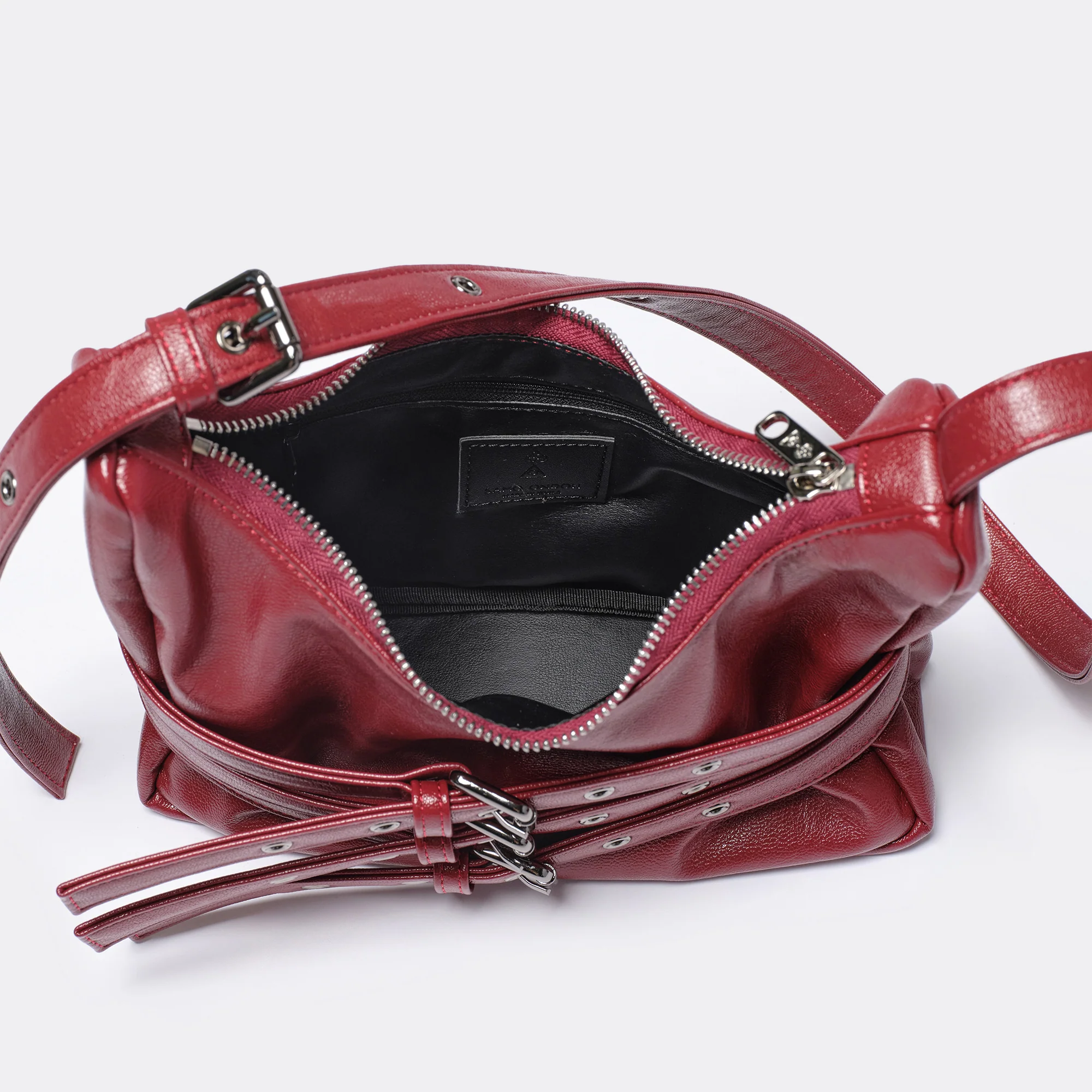 trio belt mug bag M goat red - Image 5