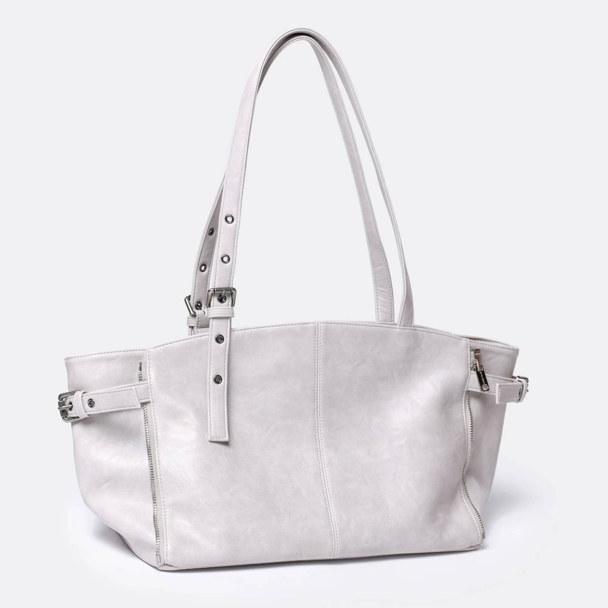 zipper shopper bag M baked powder - Image 3