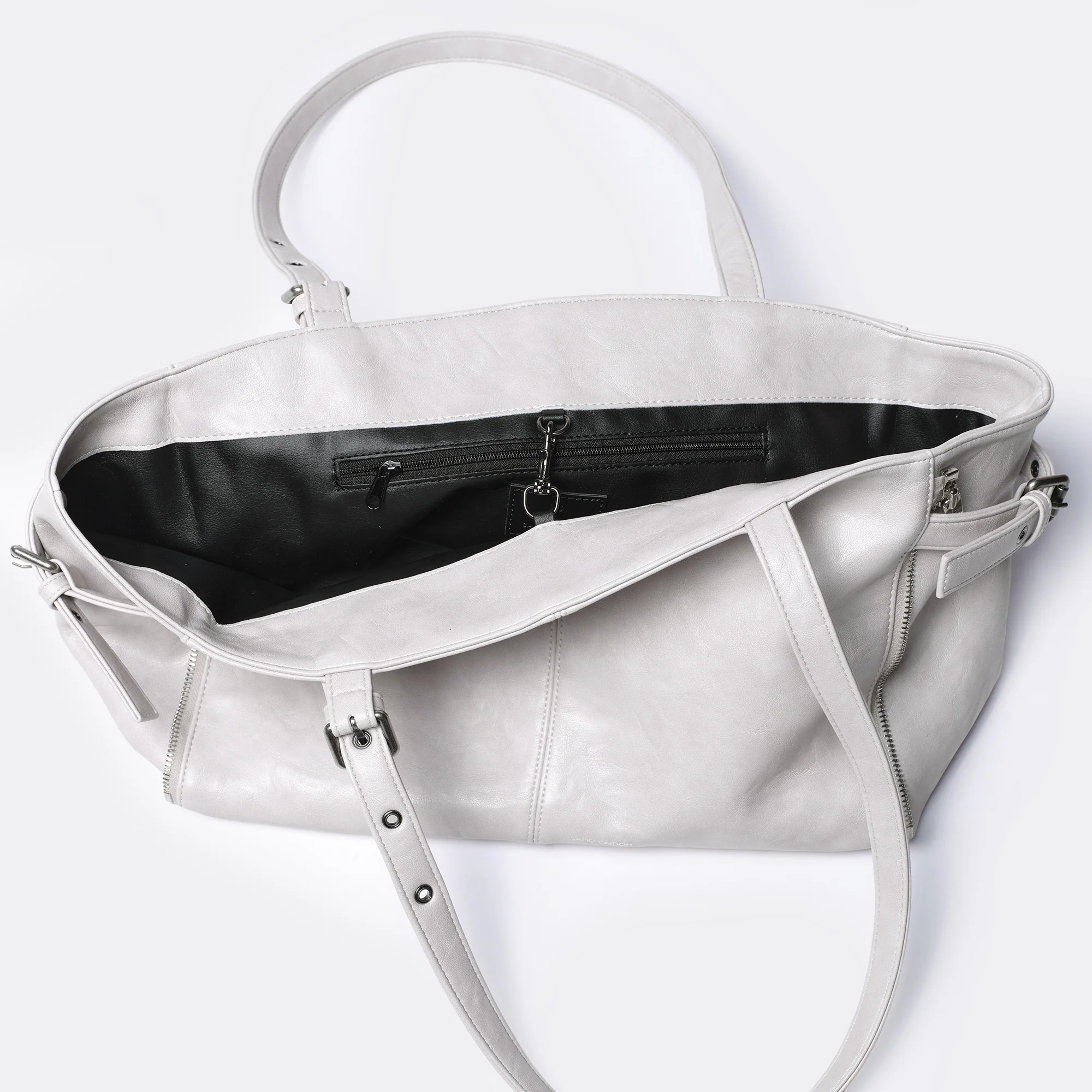 zipper shopper bag M baked powder - Image 6